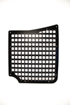 Rear Door Modular MOLLE Storage Panel for Mercedes Sprinter rear door in black aluminum with multiple mounting holes