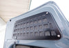 Rear door modular MOLLE storage panel installed on a Mercedes Sprinter van door for organized gear storage