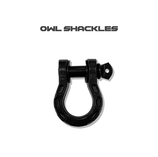 Owl 8 - Ton Steel Shackles (Black) - Open Box - Owl Vans