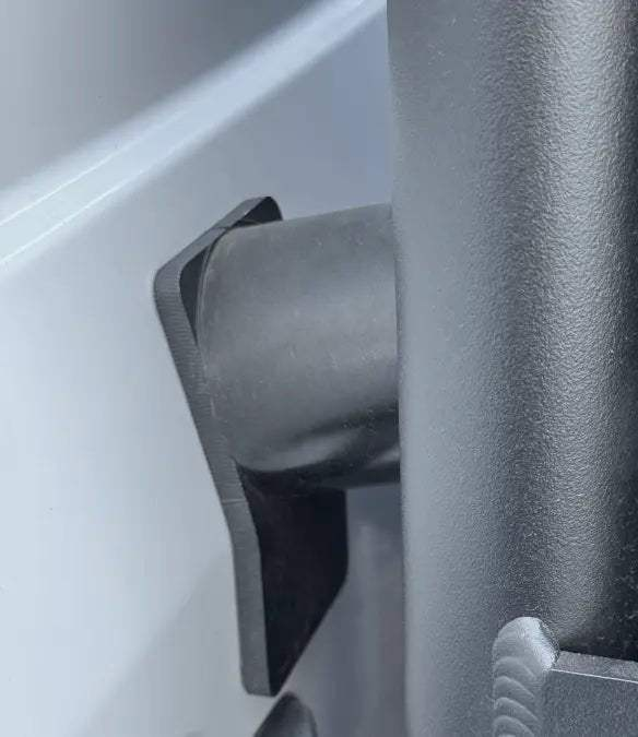 Close-up of Owl B2 Transit carrier mounting bracket