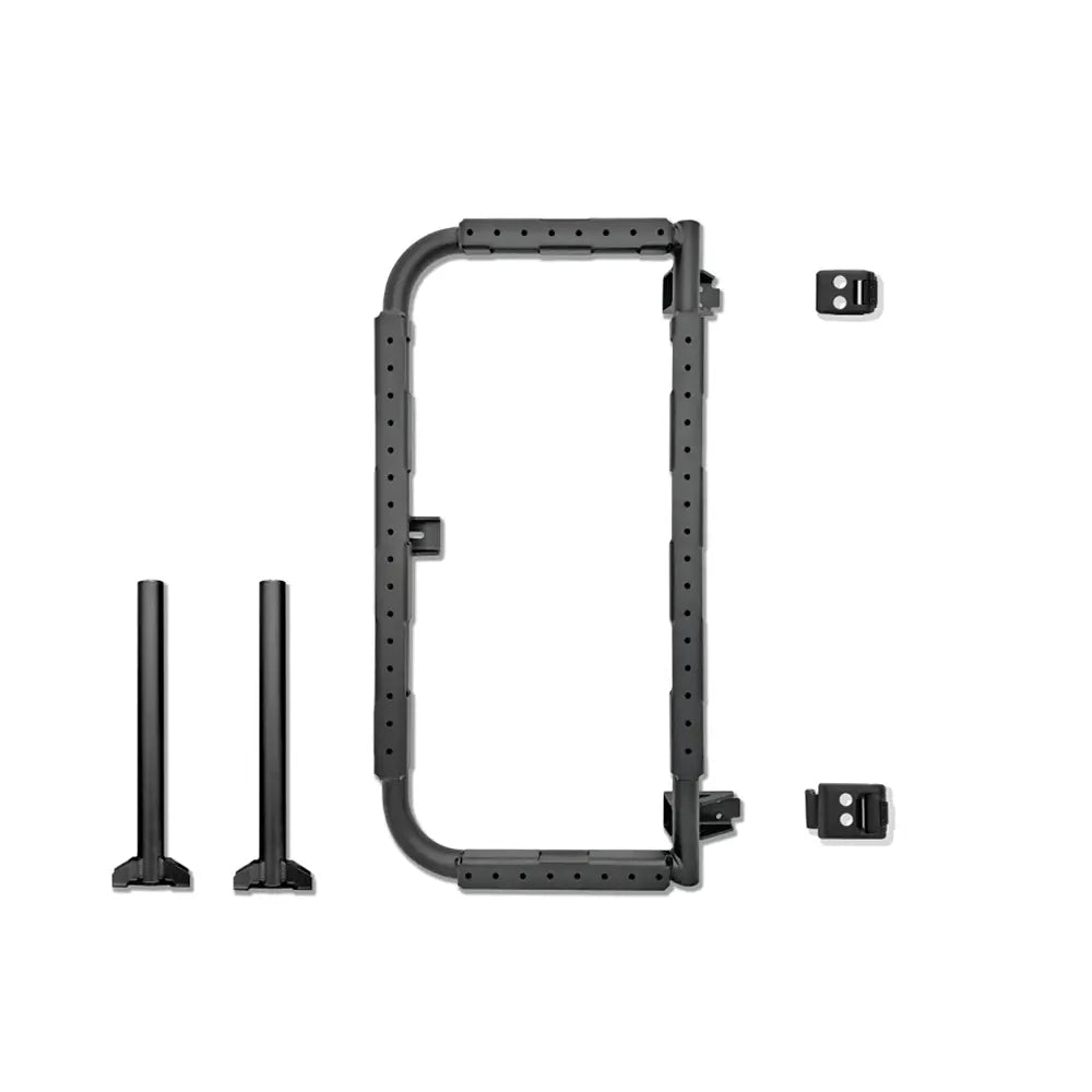 Bike Rack for Sprinter, versatile carrier components displayed on white background.