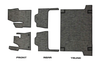 Custom floor mats for INEOS Grenadier, designed for front, rear, and trunk areas, offering comfort and protection.