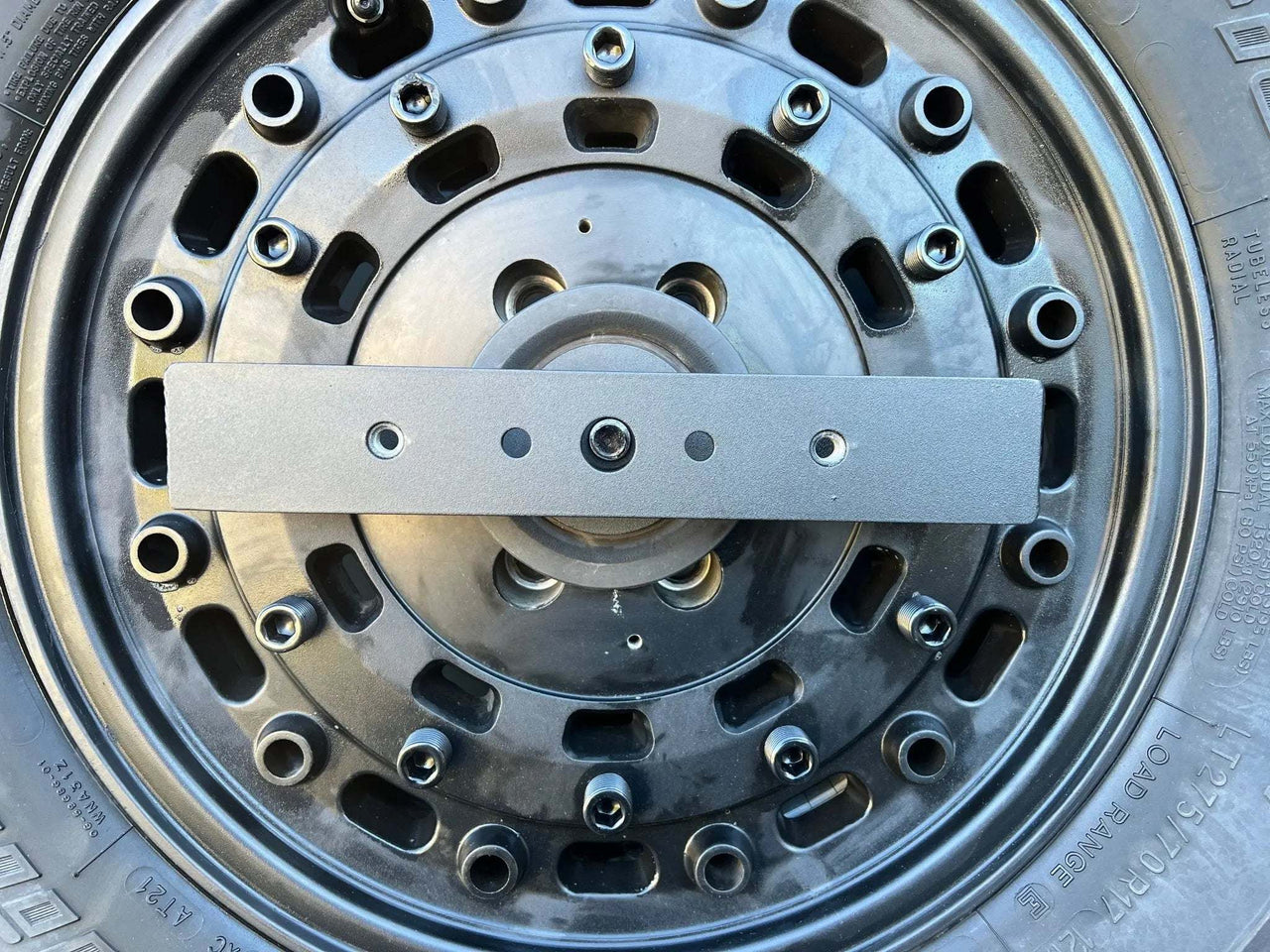 Expedition Handle 2.0 installed on vehicle tire carrier