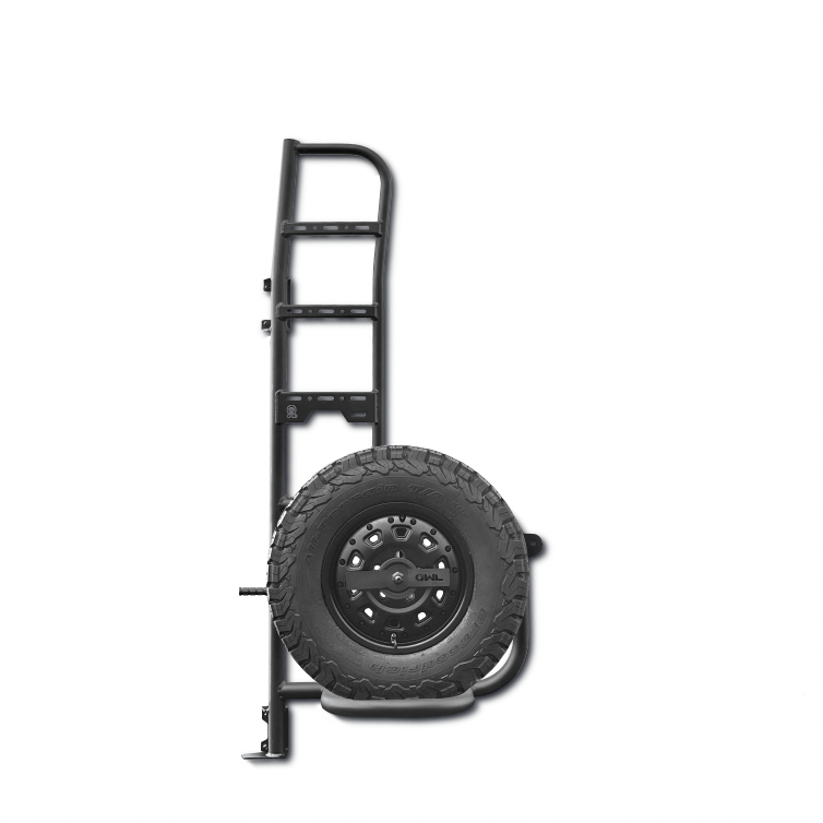Explorer Ladder + Tire Carrier for Transit