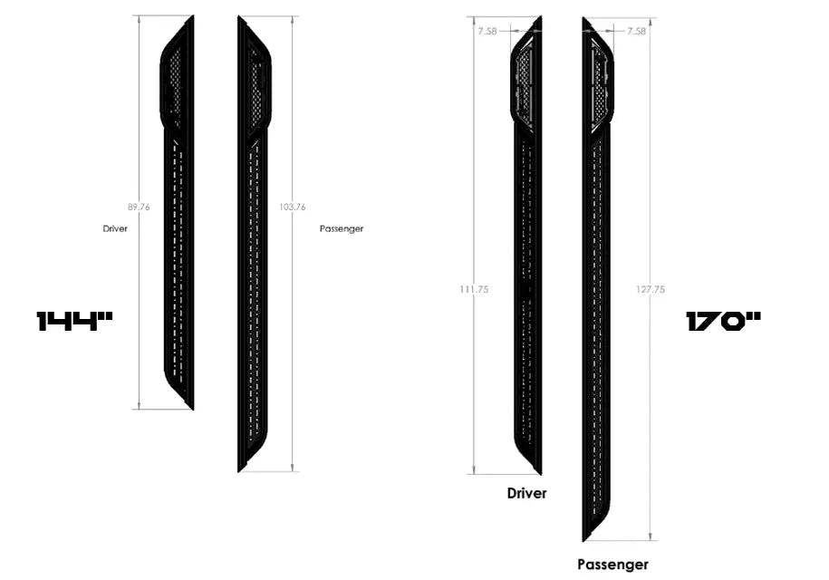 Owl Explorer Side Steps for Mercedes Sprinter Vans (2007+) - Owl Outdoor