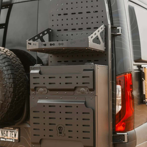 Gear Basket for Owl B2 Pro above a monster box mounted on a B2 Pro
