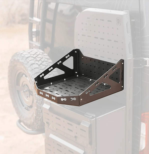 Gear Basket for B2 Pro mounted on a vehicle for easy outdoor storage.