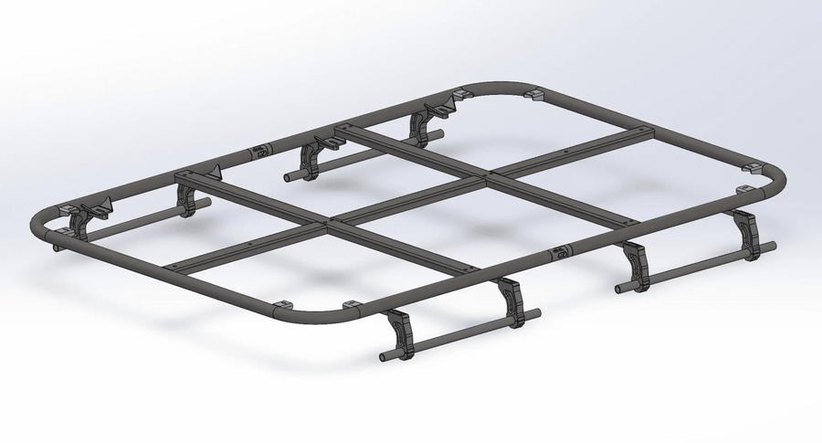 Grenadier Roof Rack : Flat Earth TIG welded aluminum - Owl Outdoor