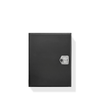 Large black aluminum large cargo box with locking latch for secure weather-resistant storage