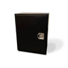 Black large cargo box with locking latch for secure, weather-resistant storage and gear organization.