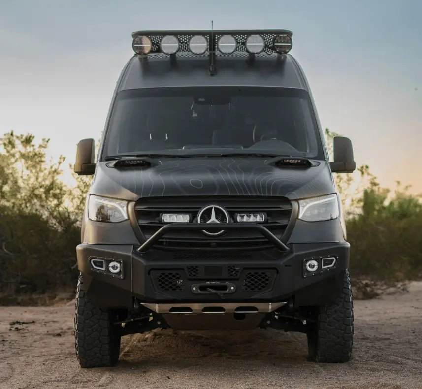Owl Ridgeline PreRunner Full Bumper + Skid Plates for Sprinter - Owl Outdoors