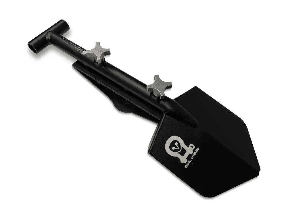 Owl Shovel & Rotopax Mount for Rear Door Tire Carrier (Expedition Handle 2.0) - Owl Outdoor