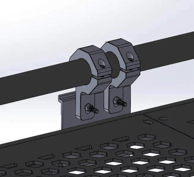 Owl Sprinter Awning Mount : Fiamma Roof Rack 1.5" Round Bar Mounts - Owl Outdoor