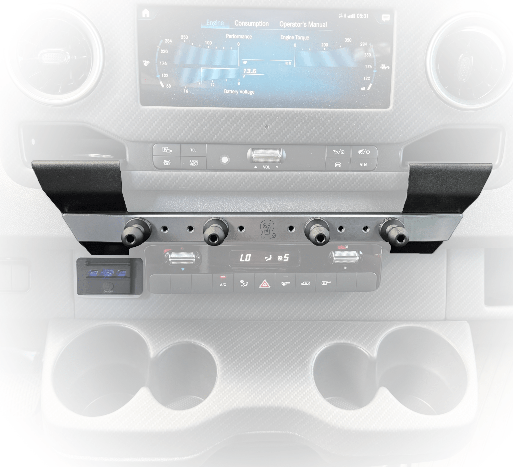 Sprinter Dash Accessory Rail [Phone Mount]