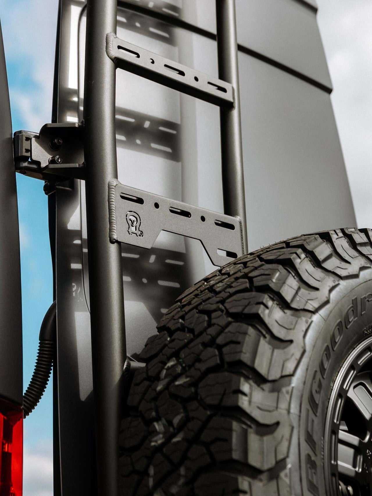 Owl Sprinter Rear Door Ladder + Tire Carrier (2019+) - Owl Outdoor