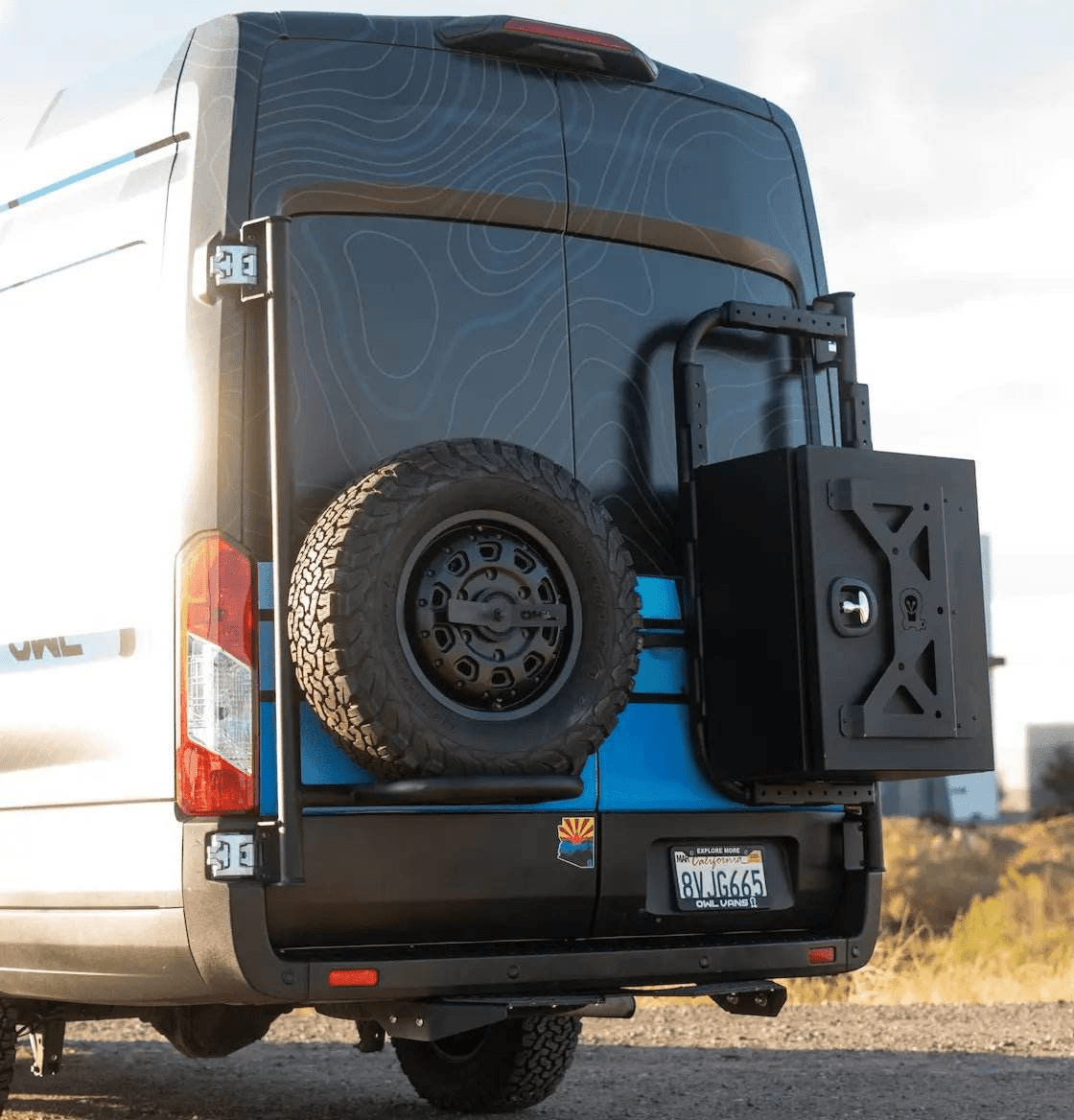 Owl Transit Tire Carrier - Owl Outdoor