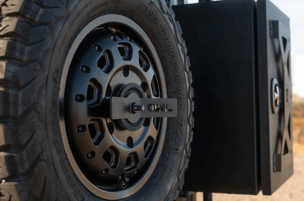Owl Transit Tire Carrier - Owl Outdoor