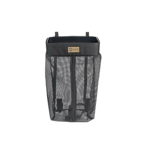 Camp Seatback Laundry Bag with roll-top design and breathable mesh for odor control.