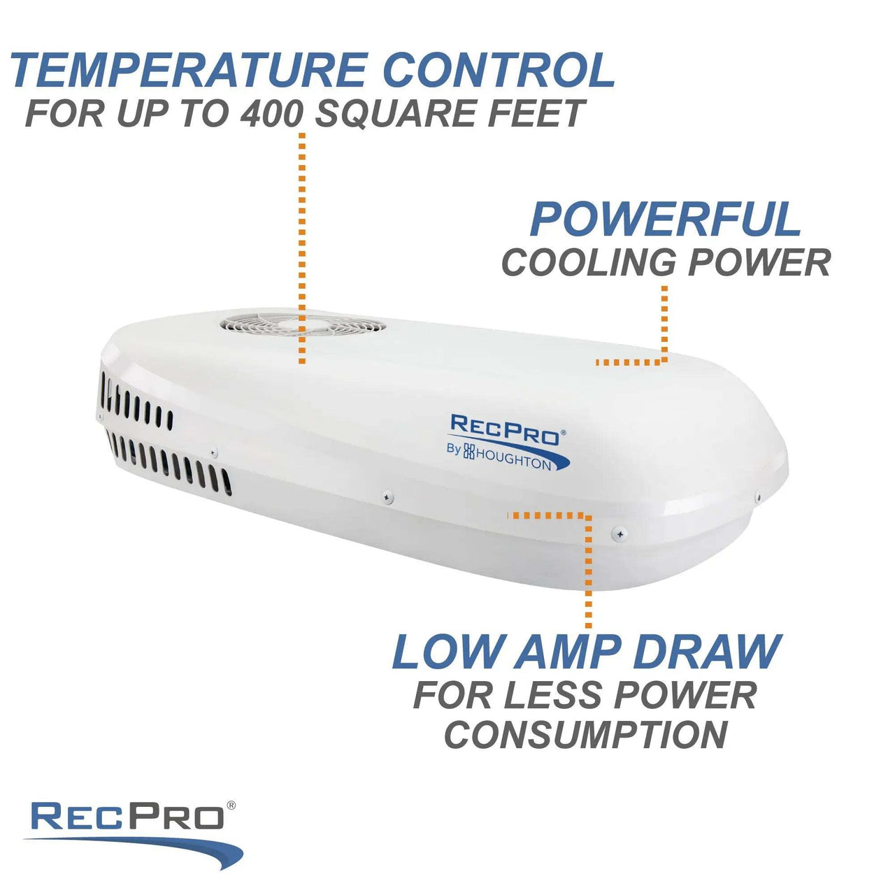RecPro RV Air Conditioner : 9.5k Quiet Low Profile - Owl Outdoor
