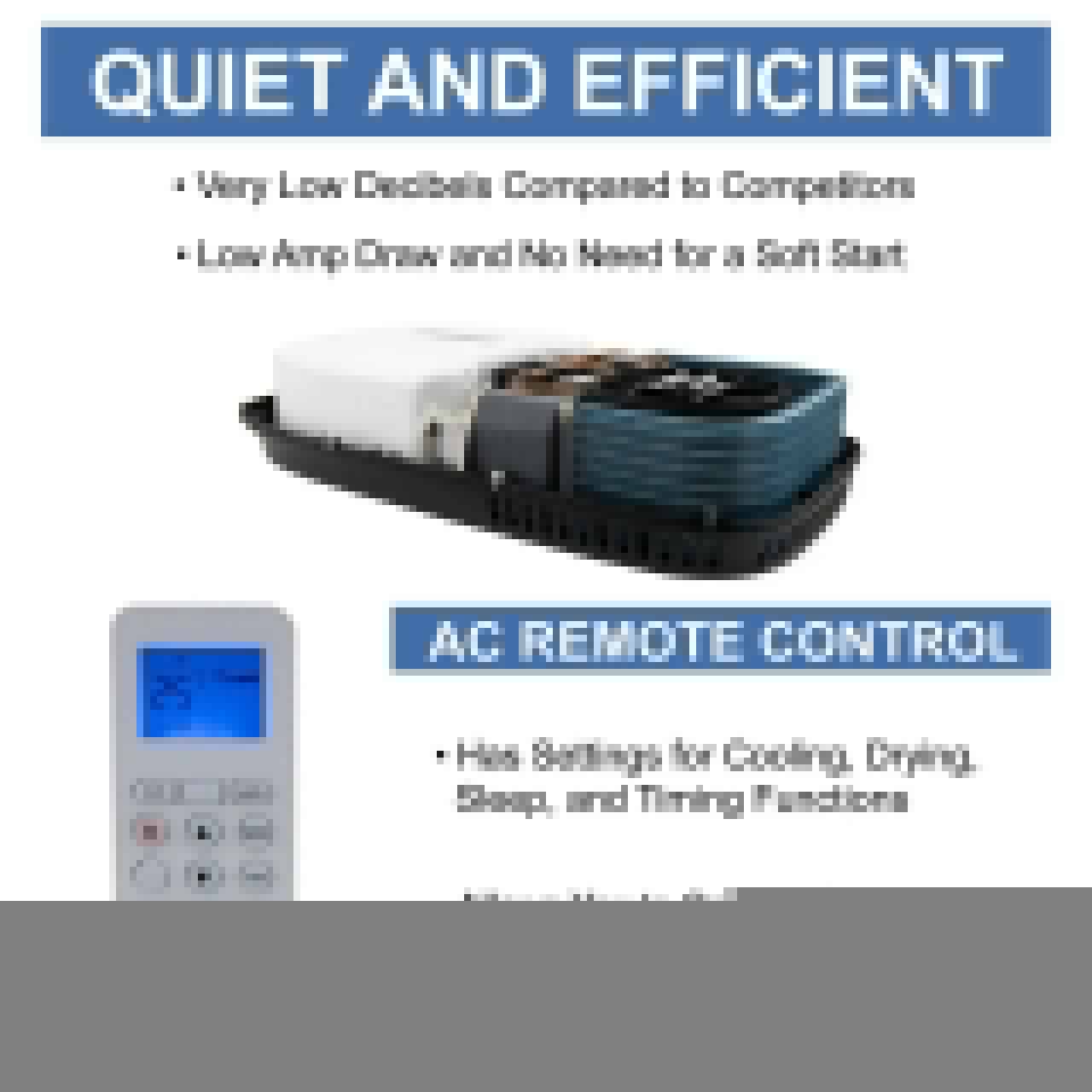 RecPro RV Air Conditioner : 9.5k Quiet Low Profile - Owl Outdoor
