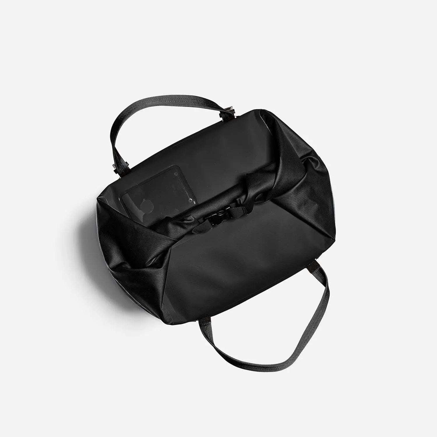 25L soft cooler bag in sleek black design, ideal for adventure and durability.