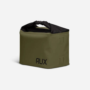 5L Cooler Cube by RUX, durable adventure-ready gear in green with black accents.