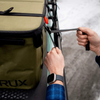 Tie-Down Straps securing gear on vehicle for adventure.