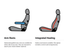 Scheel-Mann Sprinter Cloth Seats : Vario F - Owl Outdoor