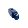 Blue billet aluminum Shackle Block 2" Hitch Link recovery attachment for 2" receiver, designed for heavy-duty use.