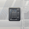 Toilet/Cassette Active Charcoal Vent System mounted on vehicle exterior for off-grid use.