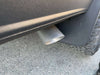 Owl Stainless Exhaust tip installed on 144" Sprinter van with bead blasted stainless steel finish
