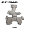 Storyteller 2024 XO floor mats in fawn color, custom-fit for vehicle interior protection and comfort.