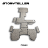 Custom-fit Storyteller MODE LT floor mats in fawn color designed for comfort and protection against dirt and debris.