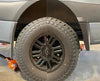 Mondo Mudguard Big Tire Kit installed on a 2019+ Sprinter with larger wheels.