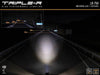 Grille Light Kit for Sprinter showing powerful illumination on a dark road.