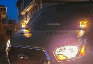 Van Compass Van Compass Hoodline Light Pod Mount for Transit - Owl Outdoors