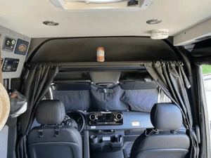 Van Wife Components 2019+ Sprinter Headliner Shelf with Curtain Rod - Owl Outdoor