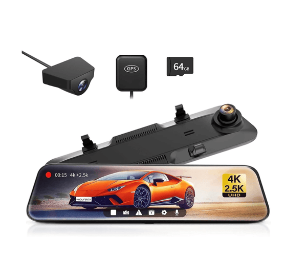 Wolfbox G900 Digital Rear Mirror and Dash Cam - Owl Vans