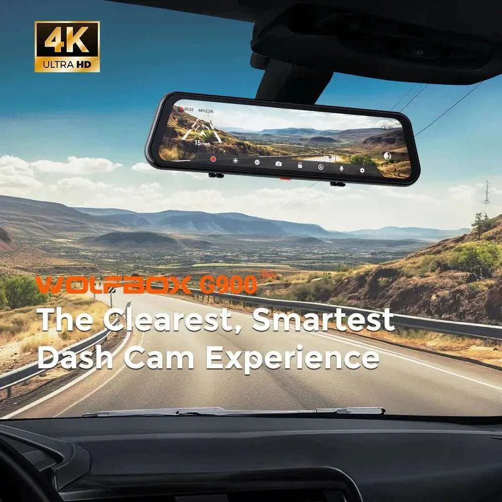 WolfBox G900Pro Smart Rear View Mirror - Owl Outdoor