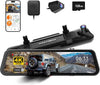 G900Pro Smart Rear View Mirror with 4K UHD display and integrated GPS.