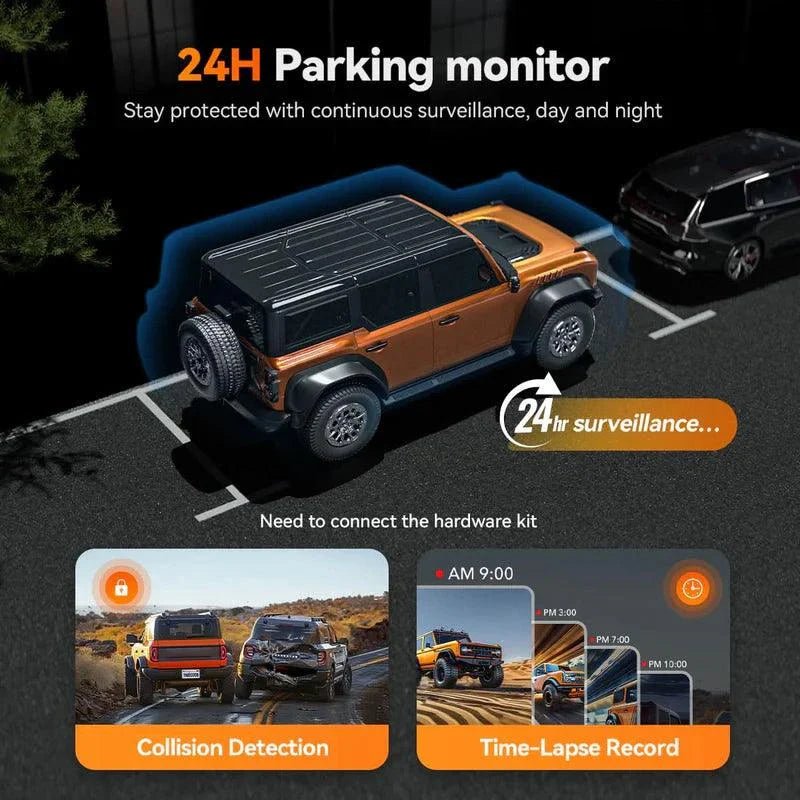 WolfBox G900TriPro 4k 3 Channel Cabin Version Smart Rear View Mirror - Owl Outdoor