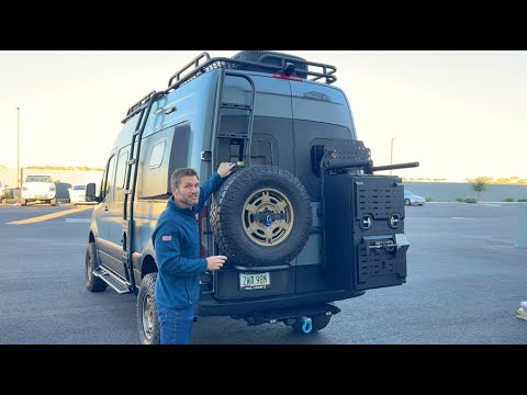 NEW Explorer Ladder + Tire Carrier for Sprinter Vans