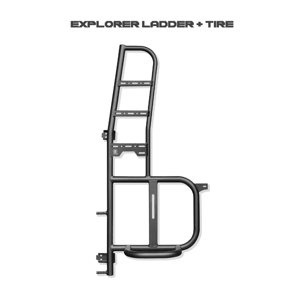 Explorer Ladder + Tire Carrier - Sprinter VS30 (2019-Present & 2020-2021) - BF - Owl Vans