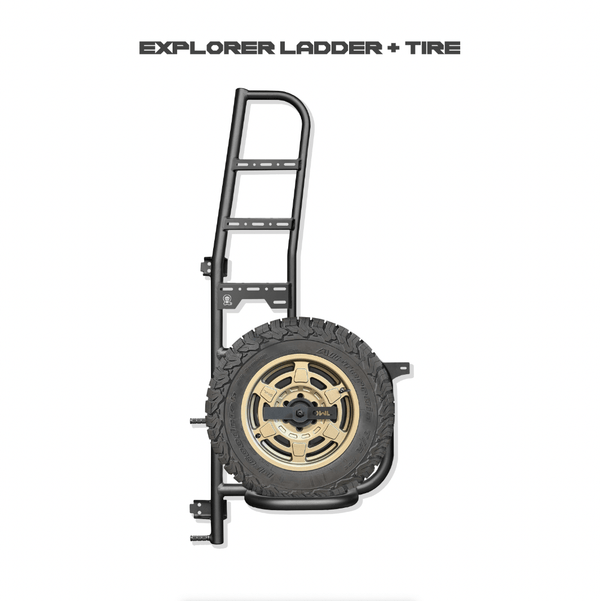 Explorer Ladder + Tire Carrier - Sprinter VS30 (2019-Present & 2020-2021) - BF - Owl Vans