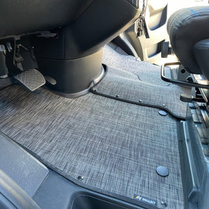 Interior Carpet Floor Mat System for 2020 Revel [Gray] Front + Living [A+B] (Overstock Sale) - Owl Vans