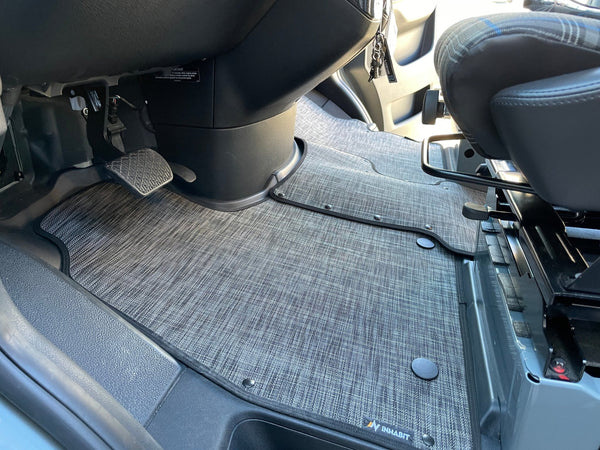 Interior Carpet Floor Mat System for 2020 Revel [Gray] Front + Living [A+B] (Overstock Sale) - Owl Vans