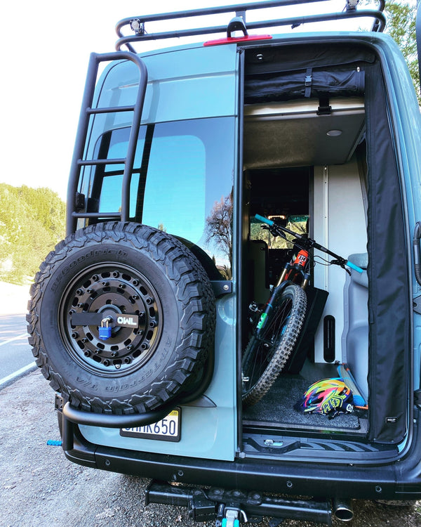 Ladder + Tire Carrier - Sprinter VS30 (2019-Present & 2020-2021 Revel/Storyteller) - Owl Vans