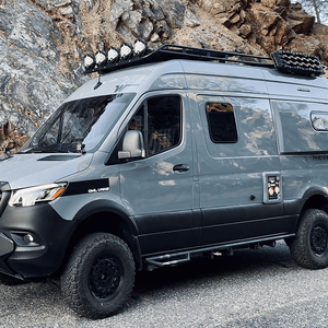 Revel van with LP9 LED lights with amber lens