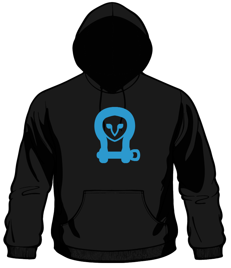 Hoodie with owl online logo